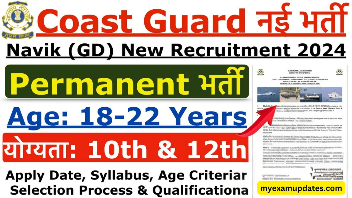 Indian Coast Guard Navik Gd Yantriks Recruitment Vacancies