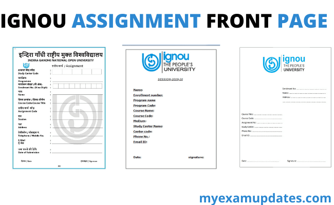 ignou-assignment-front-page