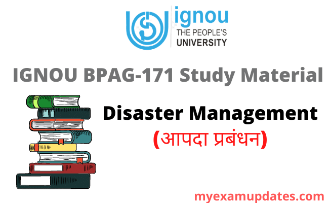 BPAG-171 Disaster Management