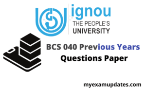 IGNOU BCS-040 Statistical Techniques Previous Years Questions Paper ...