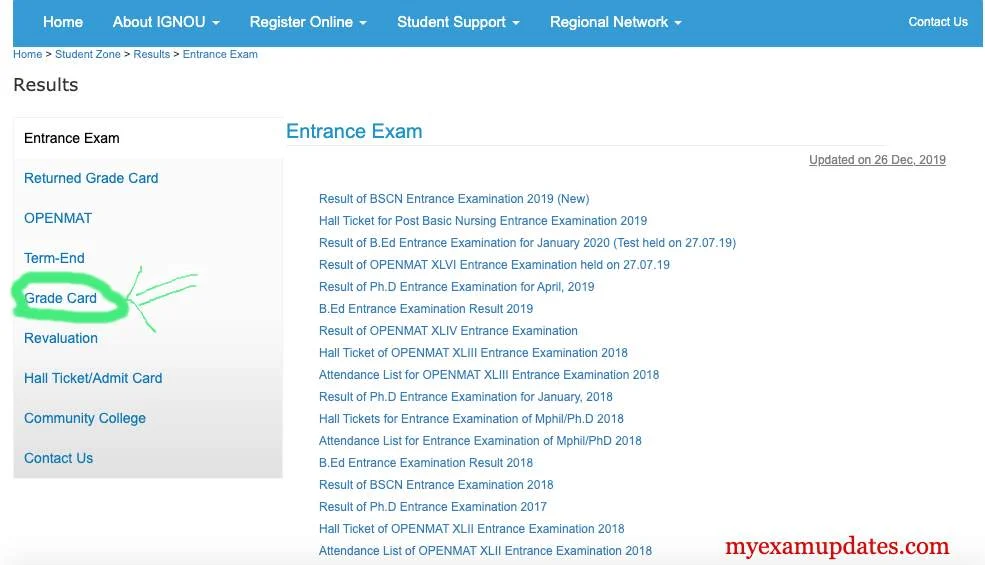 ignou assignment grade card status 2021