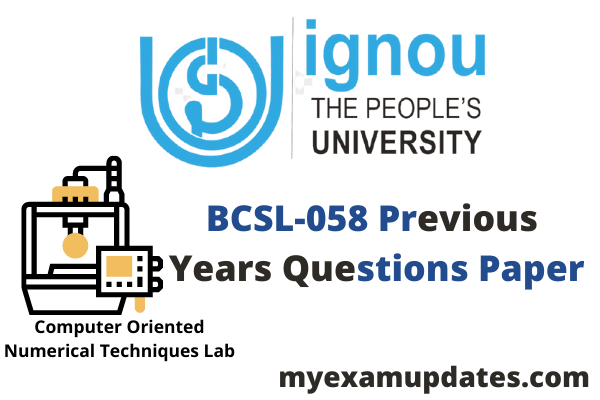bcsl-058-previous-years-question-paper