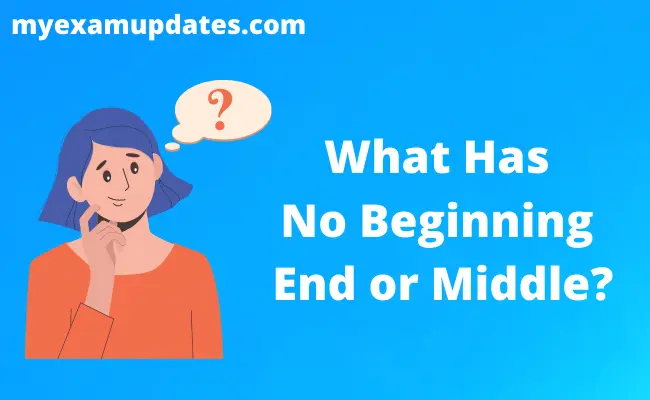 What Has No Beginning End or Middle?